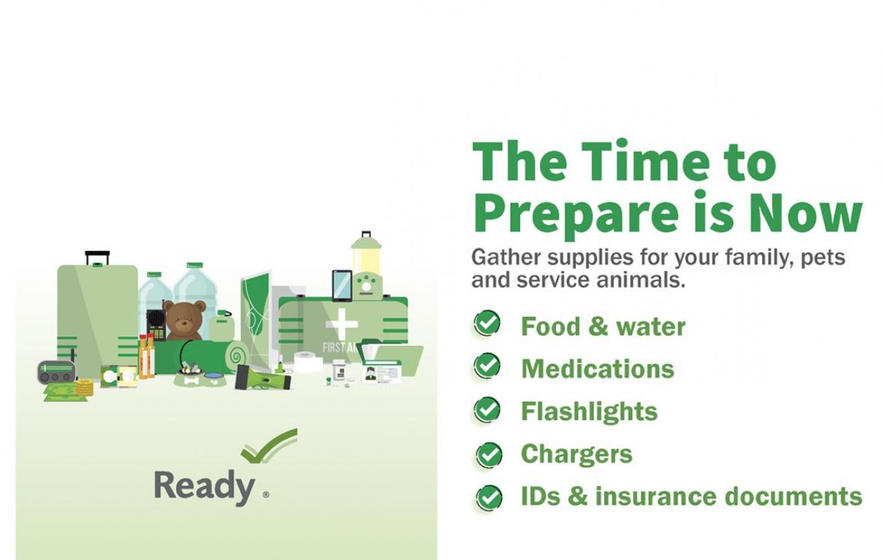 The time to prepare is now via ready.gov.