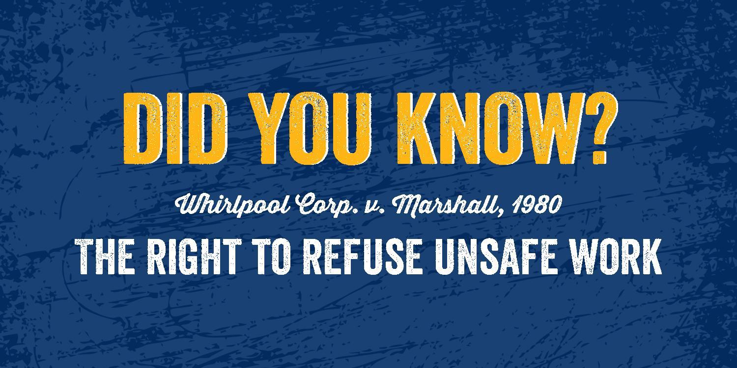 Did you know? Whirlpool Corp. v. Marshall