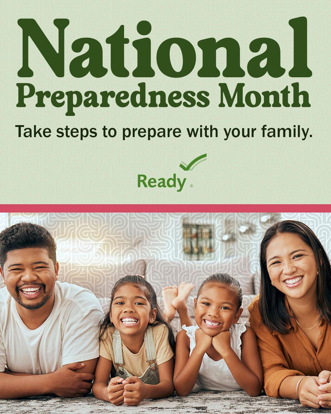 National Preparedness Month via ready.gov.